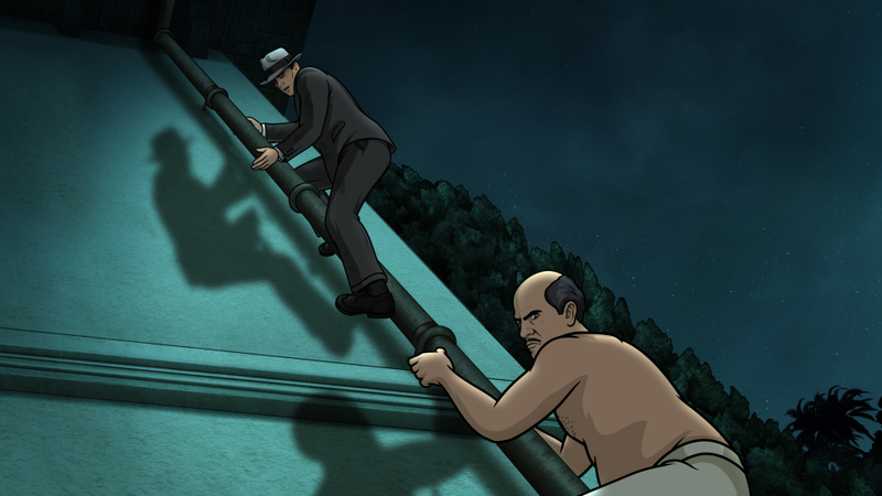 Illustration for article titled Archer finally breaks down after an evil cyborg game of cat and mouse